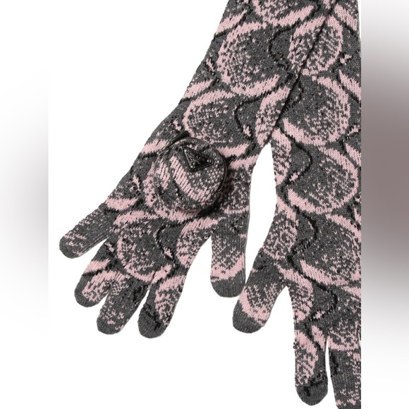 PRADA | Superfine Wool Jacquard Gloves In Charcoal✨ - Picture 1 of 9